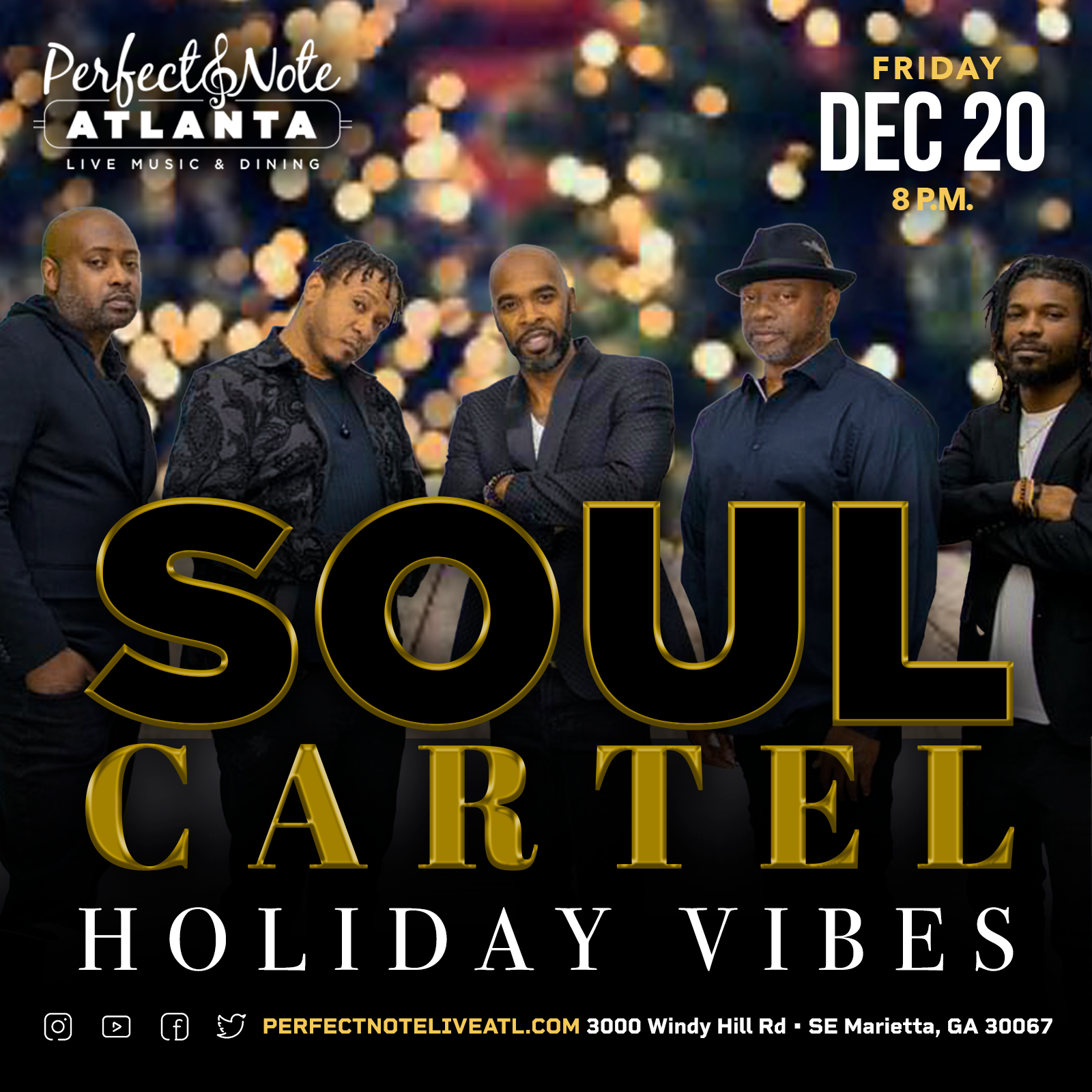 <span style="color:red;font-weight:800;"></span> Holiday Vibes with The Soul Cartel